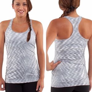 LULULEMON Cool Racerback Tank Blazer Fossil Print